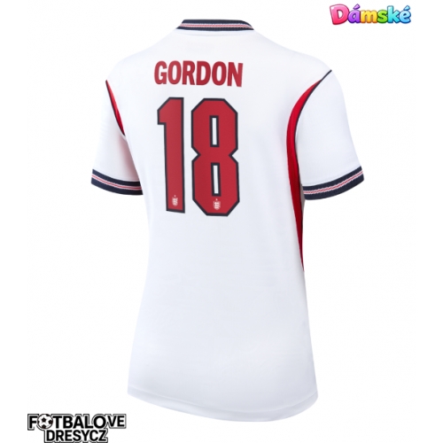 Anglie Anthony Gordon #18 Dámské Domácí Dres MS 2026 Krátký Rukáv Anglie Anthony Gordon #18 Dámské Domácí Dres MS 2026 Krátký Rukáv